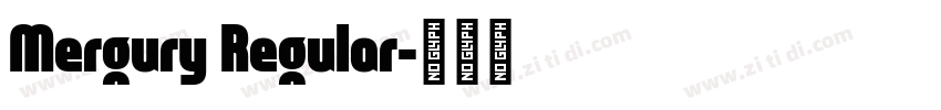 Mergury Regular字体转换